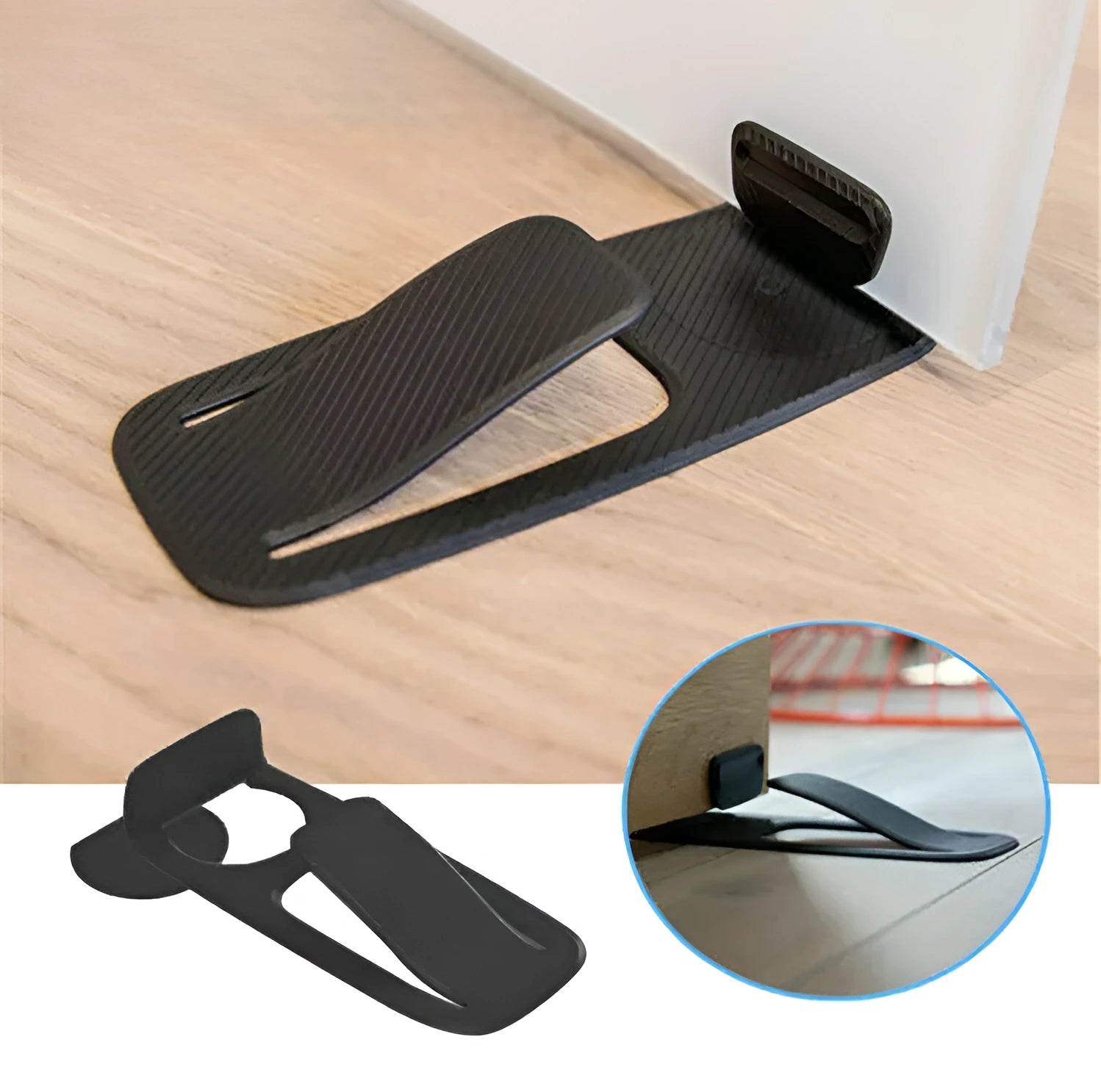 Foot-Press Door Stopper