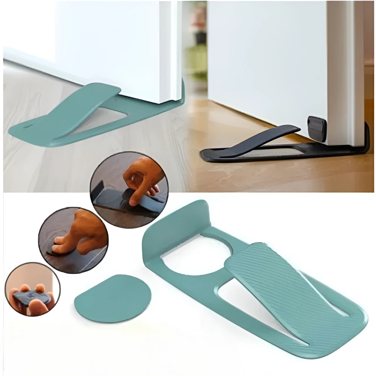 Foot-Press Door Stopper