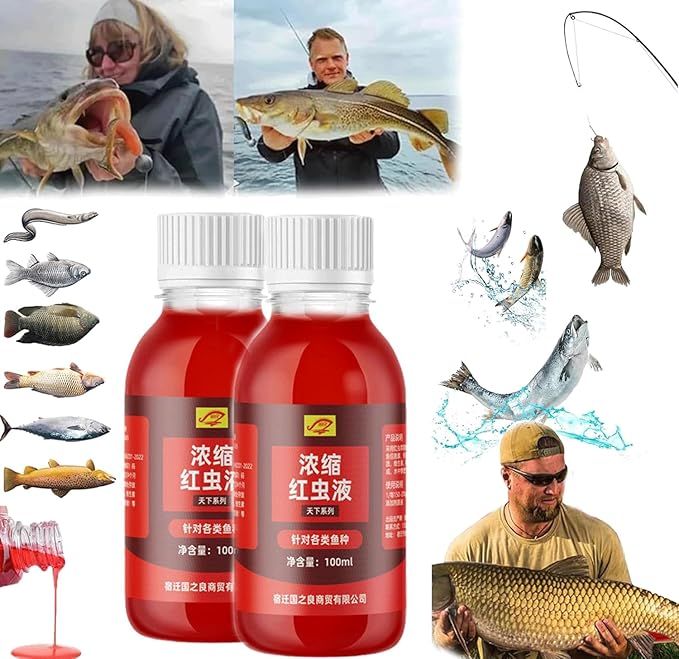 Concentrated Red Worm Fishing Bait