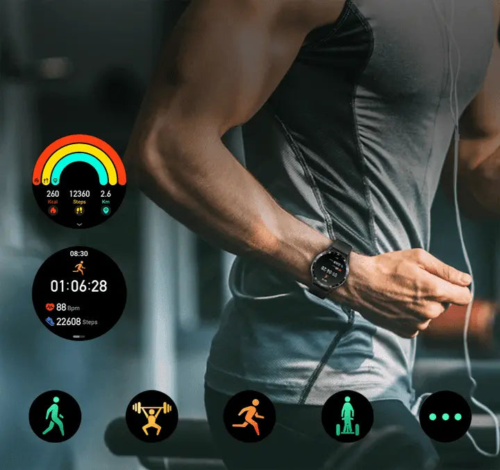 Bixet 2-in-1 Smart Watch with Earbuds